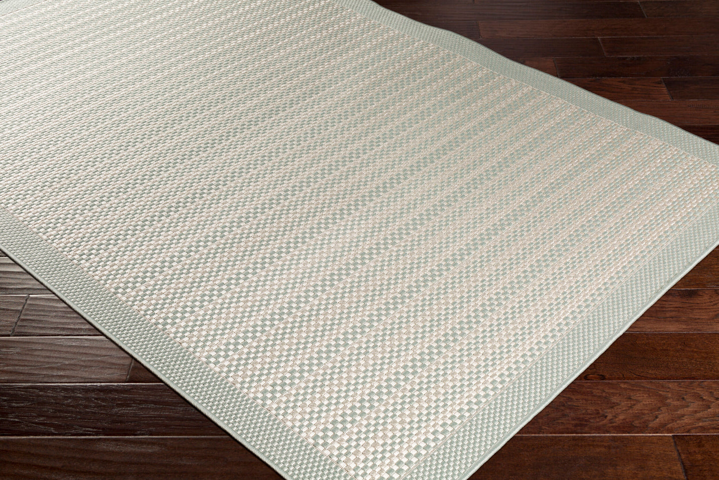 Alfombra decorativa Breeze BRZ-2305 de 2' x 3' para interiores y exteriores, tejida a máquina