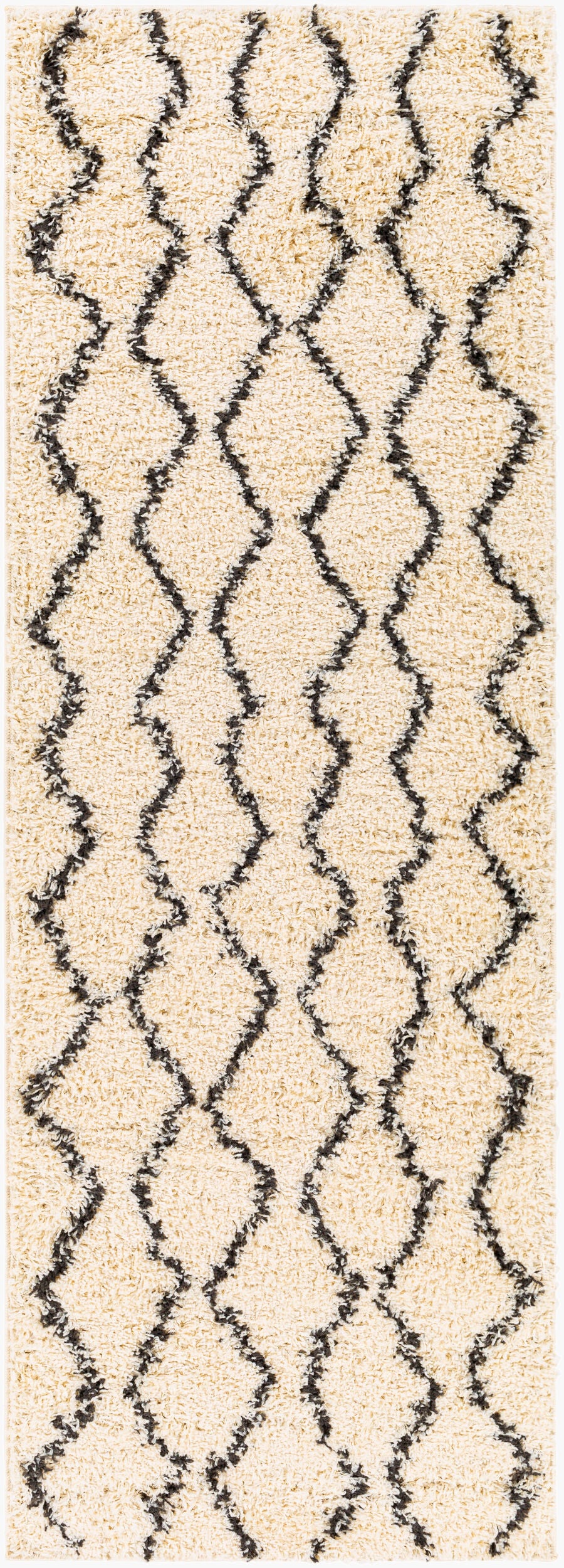 Beni Shag BSH-2302 7ft Runner Machine Woven Runner Rug