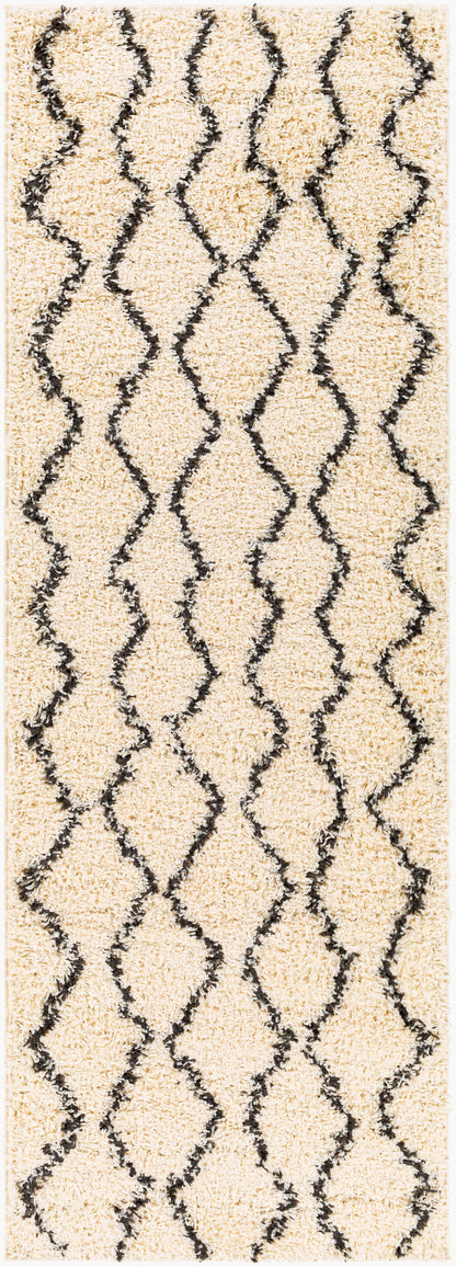 Beni Shag BSH-2302 7ft Runner Machine Woven Runner Rug