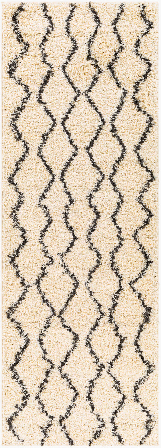Beni Shag BSH-2302 7ft Runner Machine Woven Runner Rug