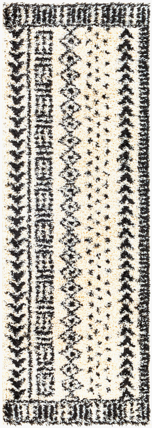 Beni Shag BSH-2305 7ft Runner Machine Woven Runner Rug