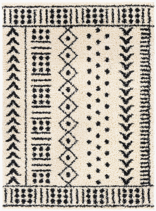 Beni Shag BSH-2305 5' x 7' Machine Woven Area Rug