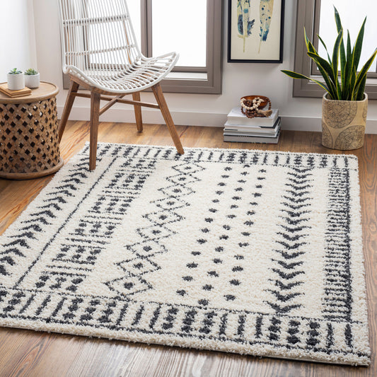 Beni Shag BSH-2305 Alfombra tejida a máquina de 5' x 7'