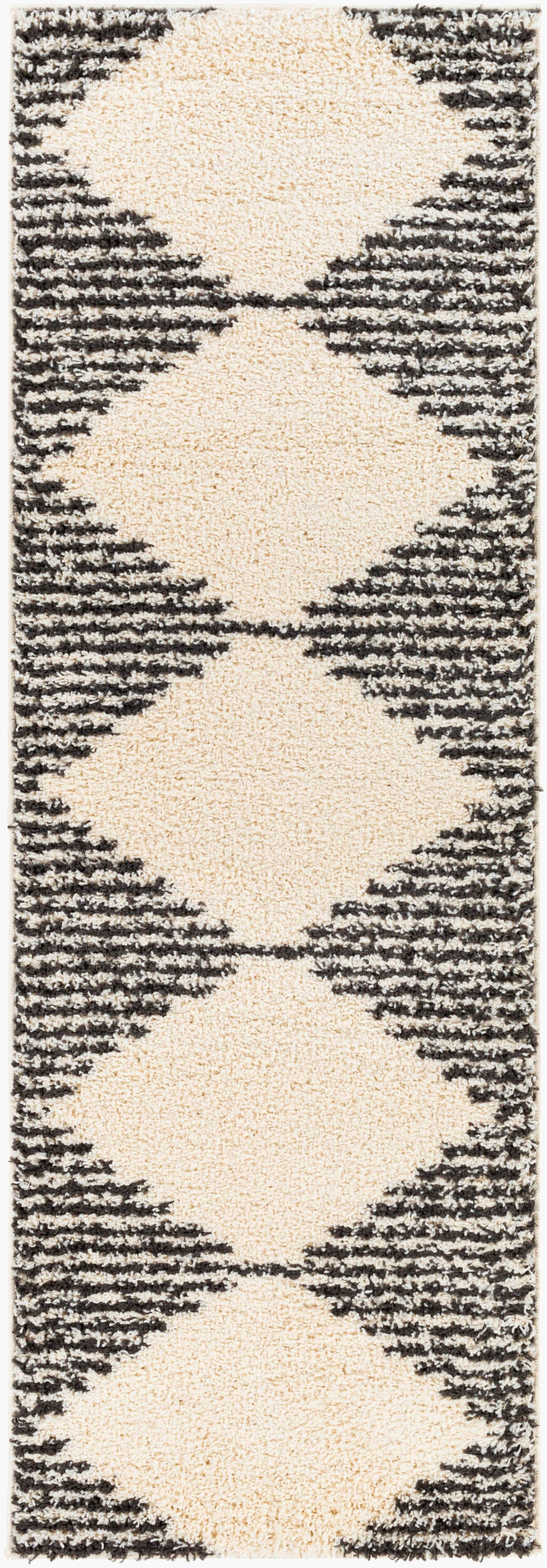 Beni Shag BSH-2308 7ft Runner Machine Woven Runner Rug