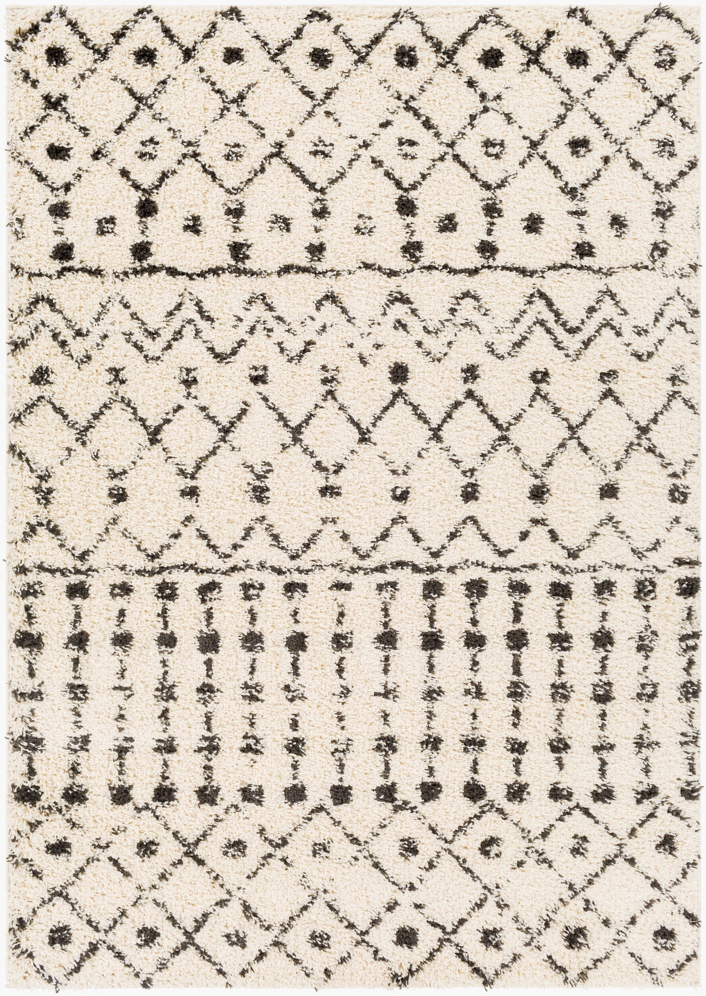 Beni Shag BSH-2309 5' x 7' Machine Woven Area Rug