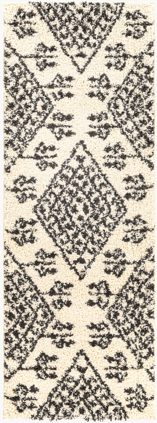 Beni Shag BSH-2311 7ft Runner Machine Woven Runner Rug