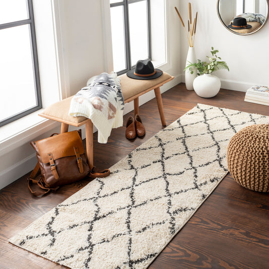 Beni Shag BSH-2312 7ft Runner Machine Woven Runner Rug