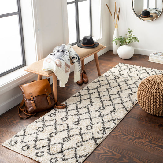 Beni Shag BSH-2313 7ft Runner Machine Woven Runner Rug