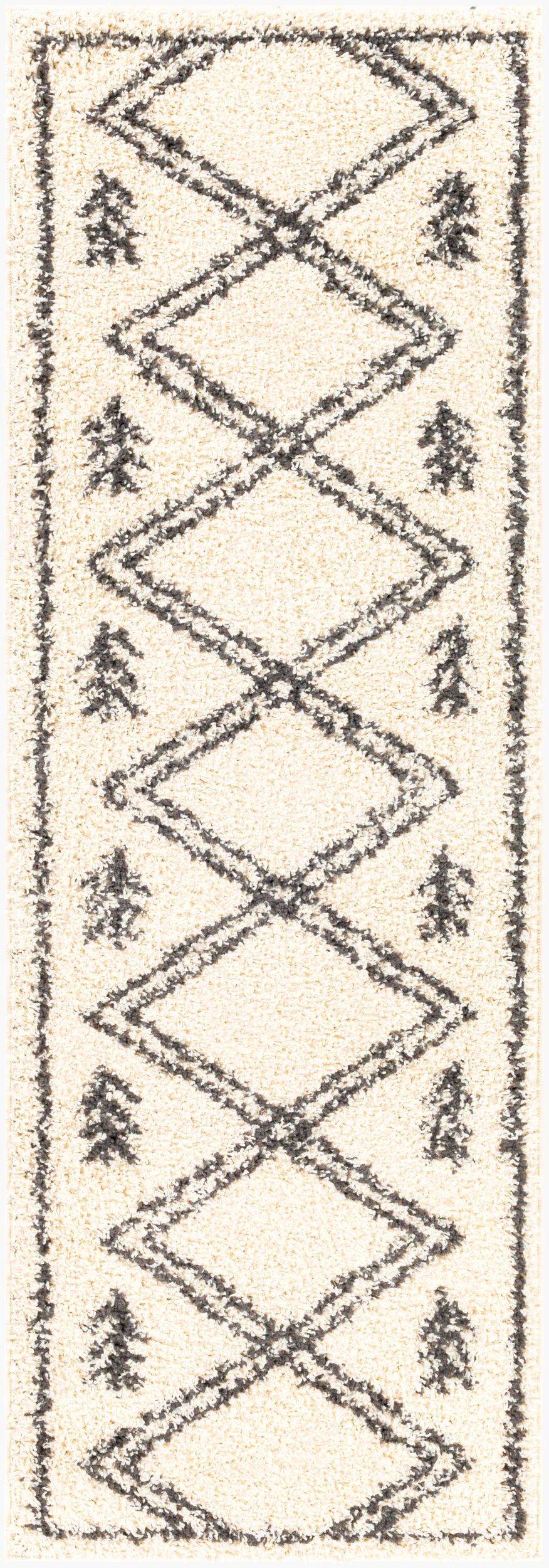 Beni Shag BSH-2315 7ft Runner Machine Woven Runner Rug