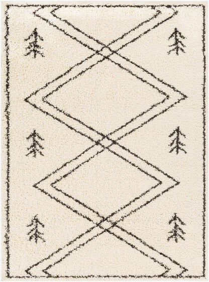 Beni Shag BSH-2315 Alfombra tejida a máquina de 5' x 7'