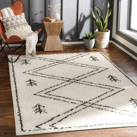 Beni Shag BSH-2315 Alfombra tejida a máquina de 5' x 7'