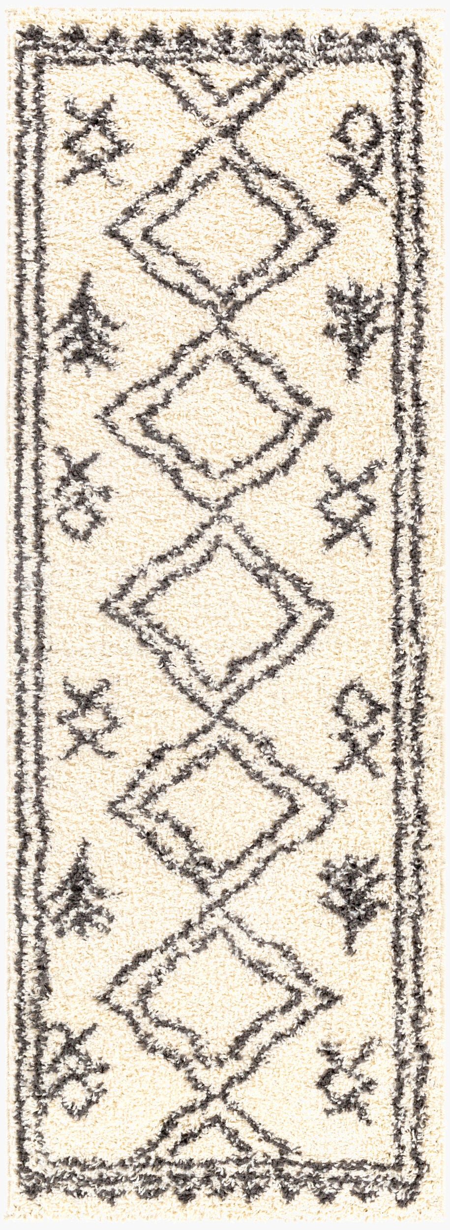 Beni Shag BSH-2316 7ft Runner Machine Woven Runner Rug