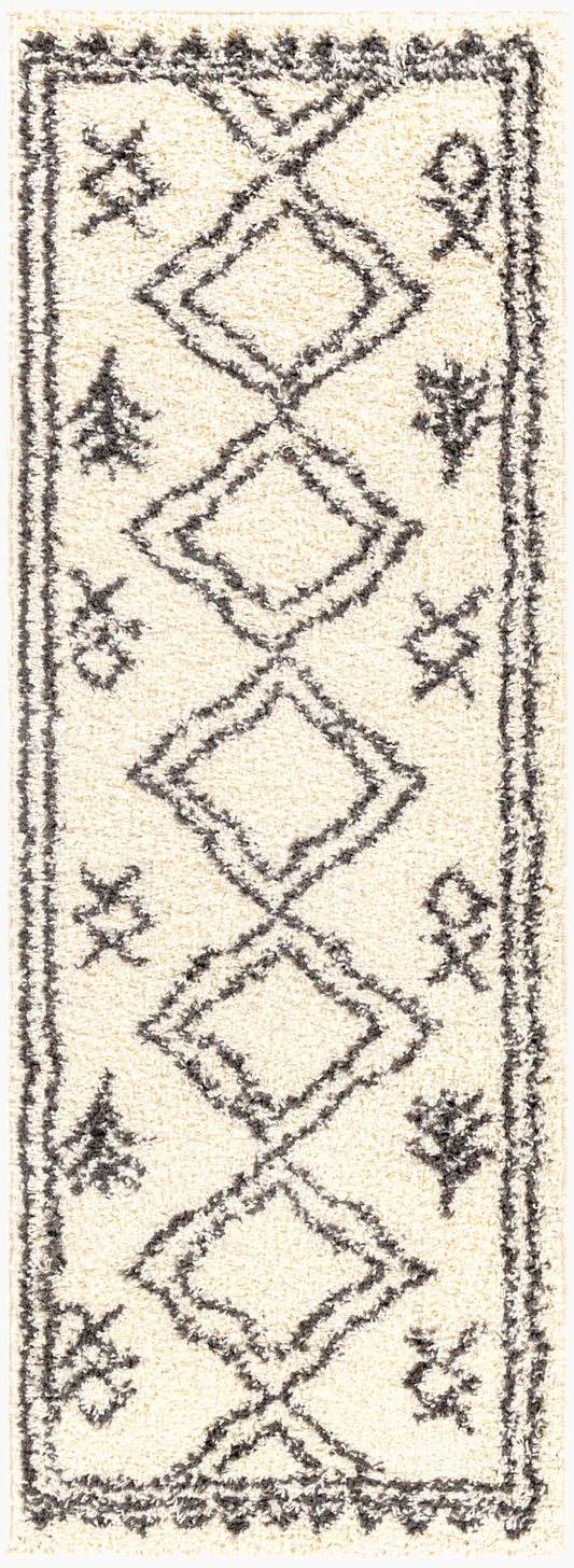 Beni Shag BSH-2316 7ft Runner Machine Woven Runner Rug