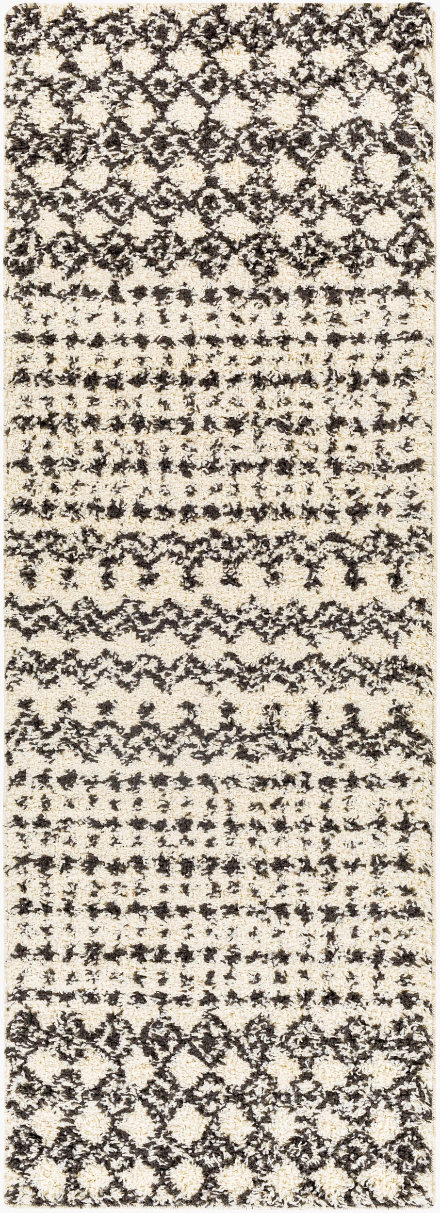 Beni Shag BSH-2319 7ft Runner Machine Woven Runner Rug
