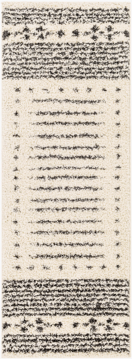 Beni Shag BSH-2327 7ft Runner Machine Woven Runner Rug