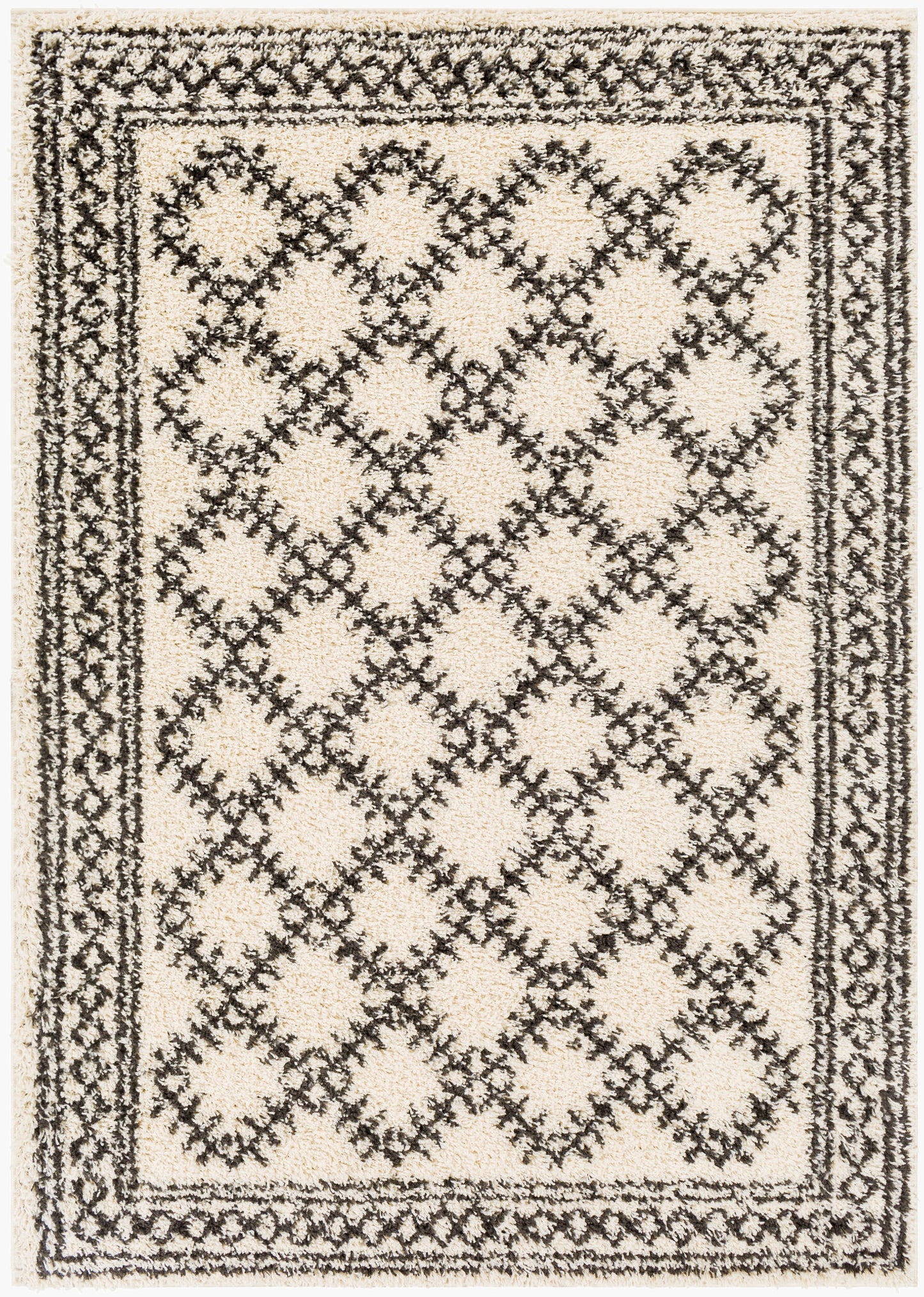 Beni Shag BSH-2328 Alfombra tejida a máquina de 5' x 7'