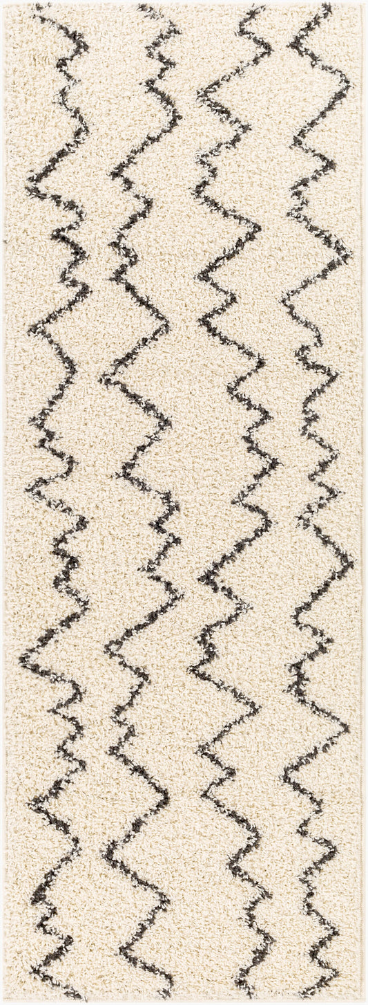 Beni Shag BSH-2329 7ft Runner Machine Woven Runner Rug