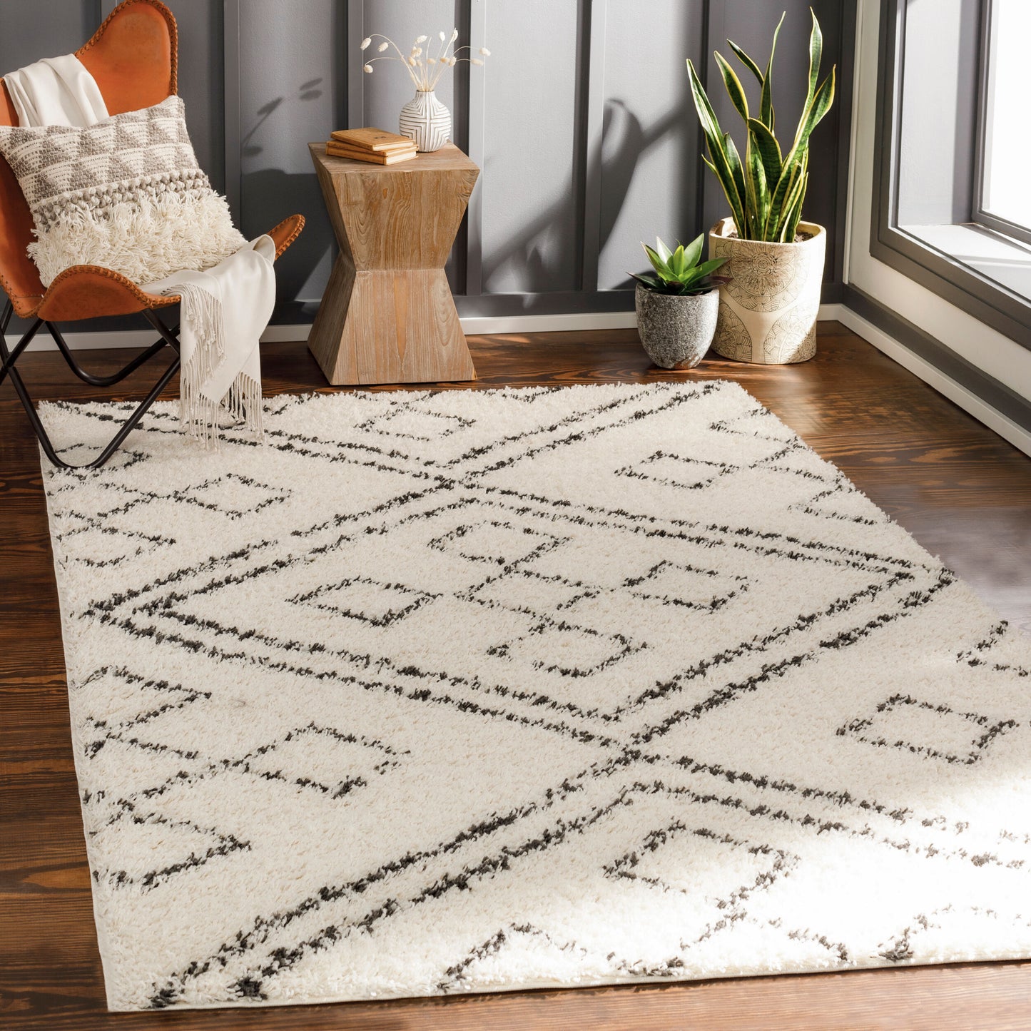 Beni Shag BSH-2331 8' x 10' Machine Woven Area Rug