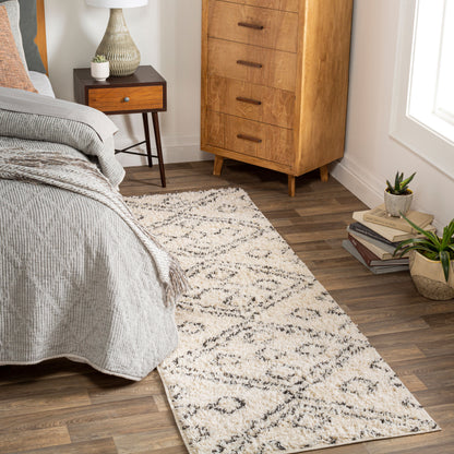 Beni Shag BSH-2331 7ft Runner Machine Woven Runner Rug