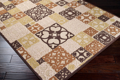 Alfombra decorativa tejida a máquina Basilica BSL-7103 de 2' x 3'