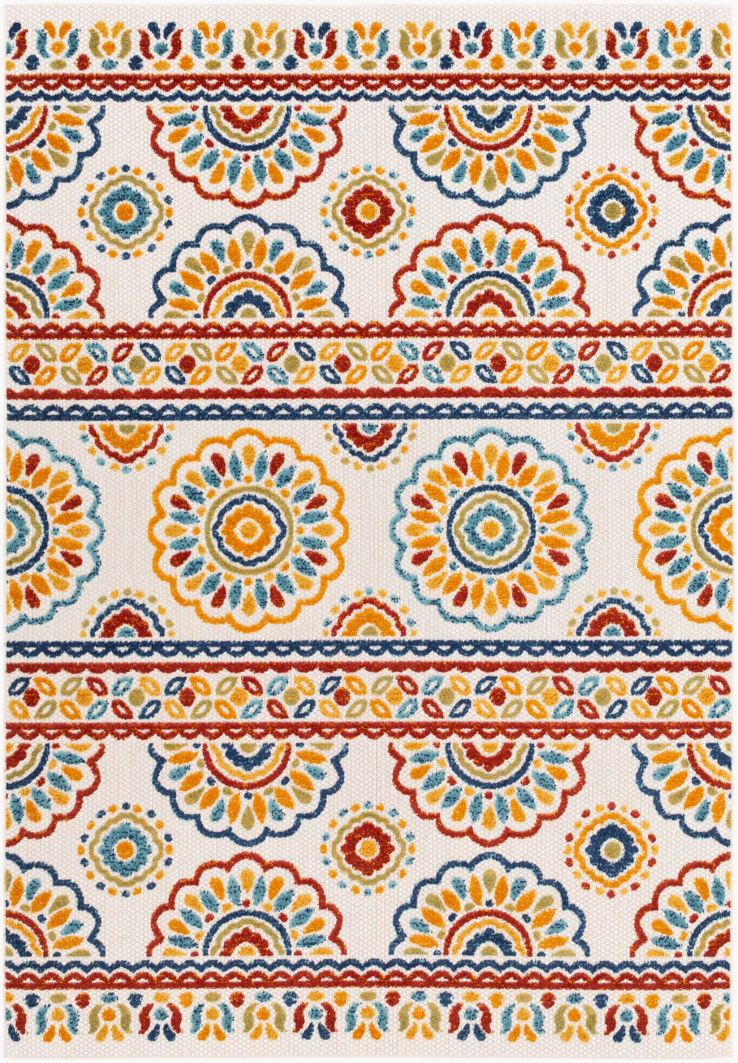 Alfombra tejida a máquina para interior y exterior Big Sur BSR-2307 de 1,52 m x 2,13 m