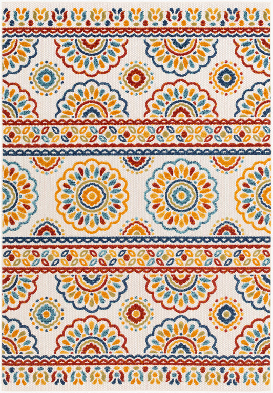 Alfombra tejida a máquina para interior y exterior Big Sur BSR-2307 de 1,52 m x 2,13 m