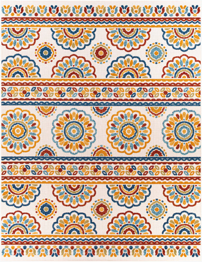 Big Sur BSR-2307 8' x 10' Machine Woven Indoor/Outdoor Area Rug