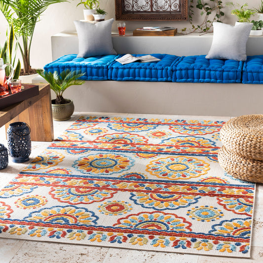 Big Sur BSR-2307 8' x 10' Machine Woven Indoor/Outdoor Area Rug