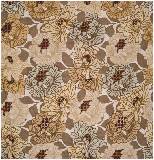 Bombay BST-512 8ft Square Handmade Wool Area Rug
