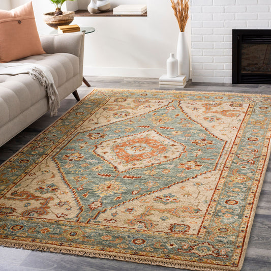 Biscayne BSY-2301 2' x 3' Handmade Wool Accent Rug