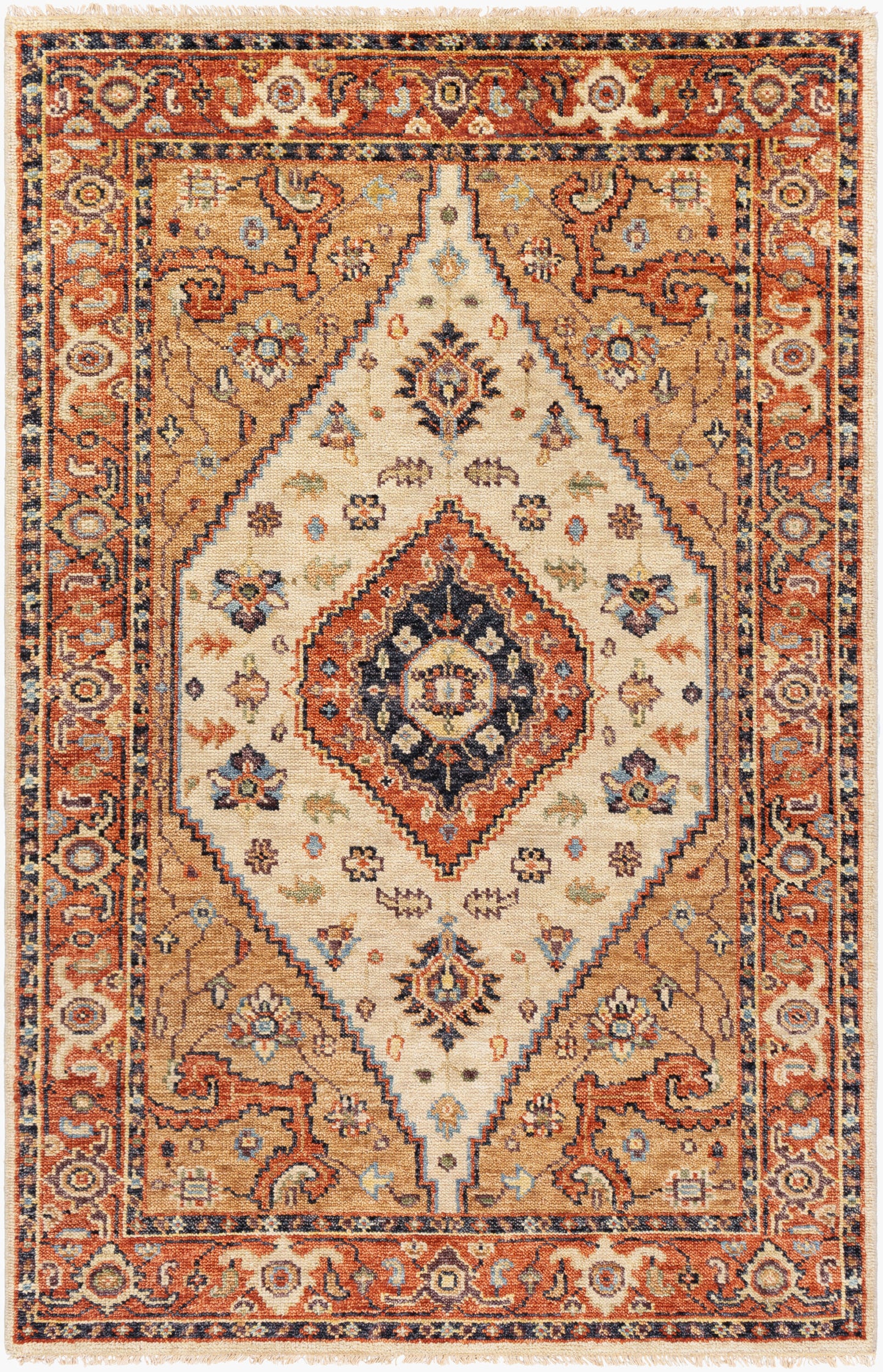 Biscayne BSY-2302 2' x 3' Handmade Wool Accent Rug