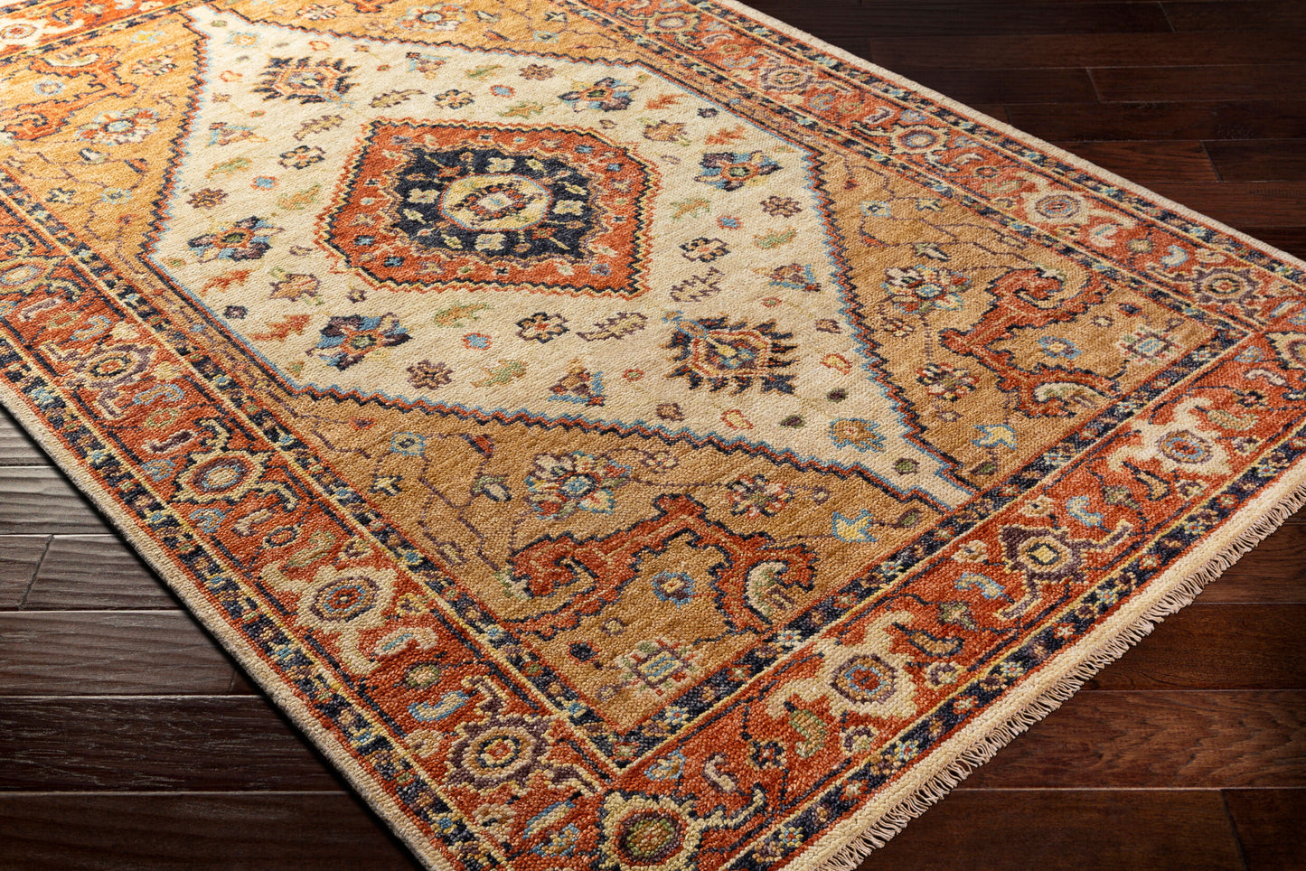 Biscayne BSY-2302 2' x 3' Handmade Wool Accent Rug