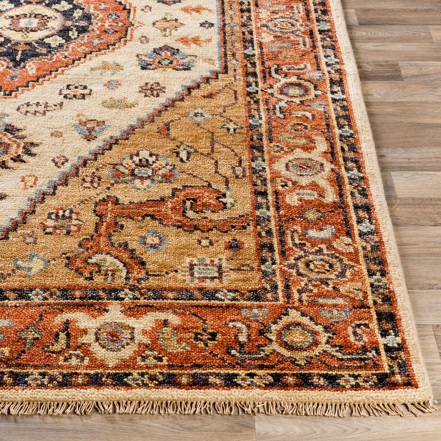 Biscayne BSY-2302 2' x 3' Handmade Wool Accent Rug