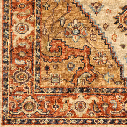 Biscayne BSY-2302 2' x 3' Handmade Wool Accent Rug