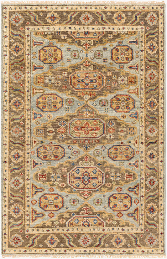 Alfombra de lana hecha a mano Biscayne BSY-2303 de 2,7 x 3,6 m