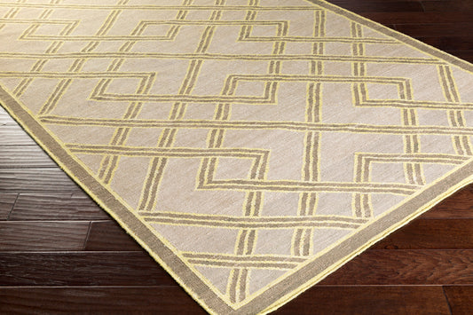 Alfombra de seda sintética hecha a mano Brighton BTN-4000 de 2,44 m x 3 m