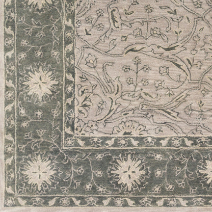 Alfombra de lana hecha a mano Blumenthal BUH-1003 de 2,7 x 3,6 m