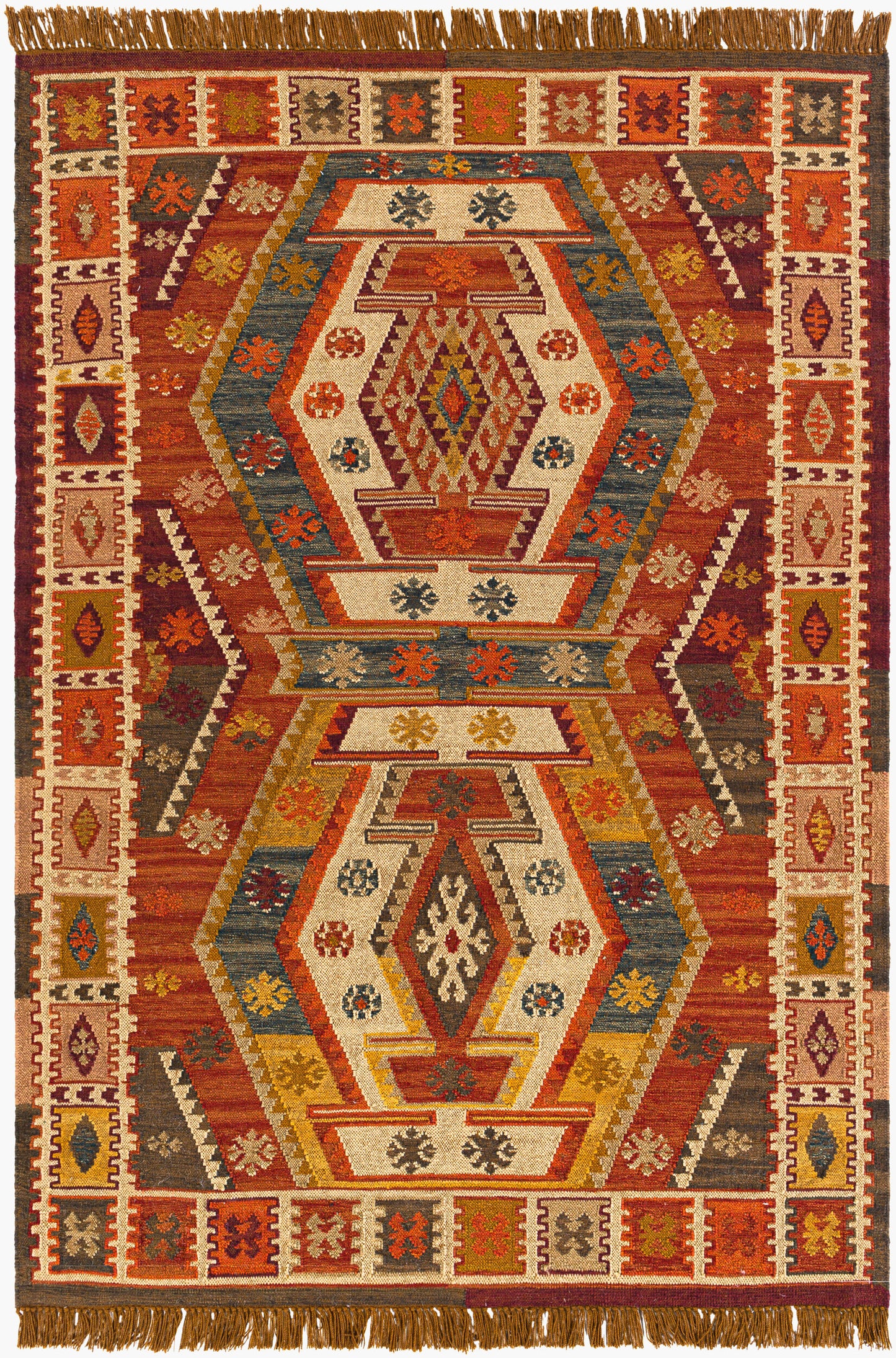 Bursa BUR-2300 2' x 3' Handmade Recyled Accent Rug