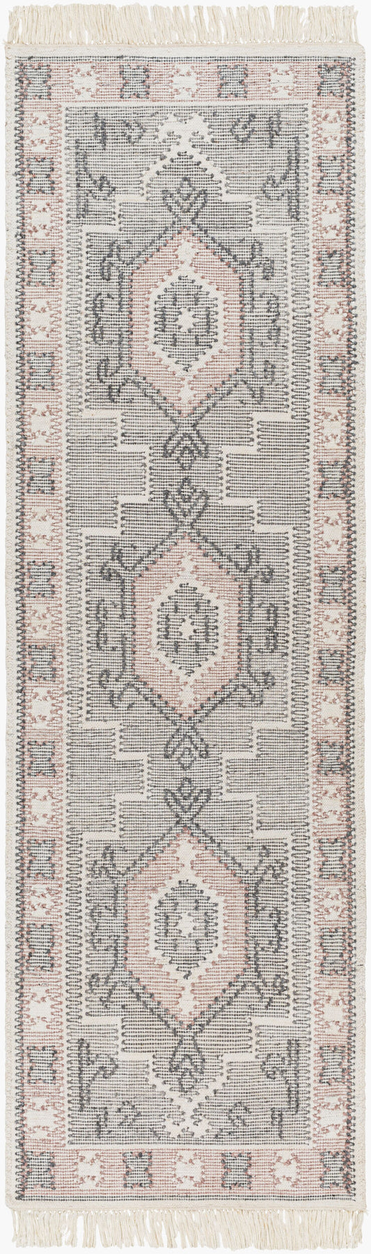 Bursa BUR-2304 8ft Runner Handmade Recyled Runner Rug