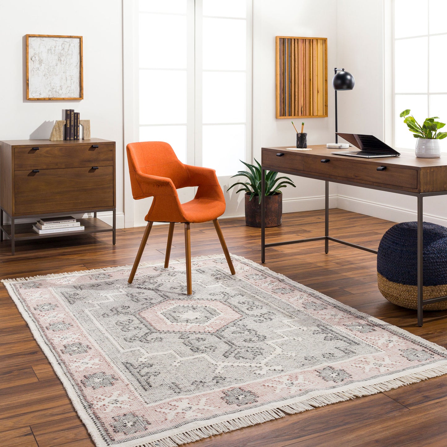 Bursa BUR-2304 2' x 3' Handmade Recyled Accent Rug