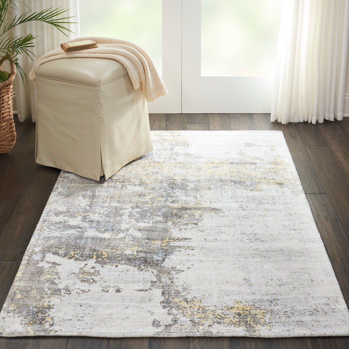 Safari Dreams KI371 Ivory Gold Loomed Rug