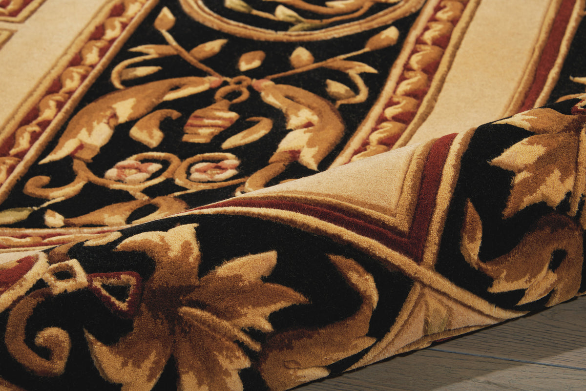 Versailles Palace VP21 Ivory/Black Tufted Rug