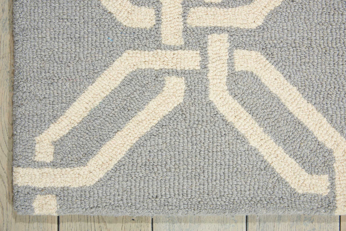 Linear LIN08 Light Blue Hooked Rug