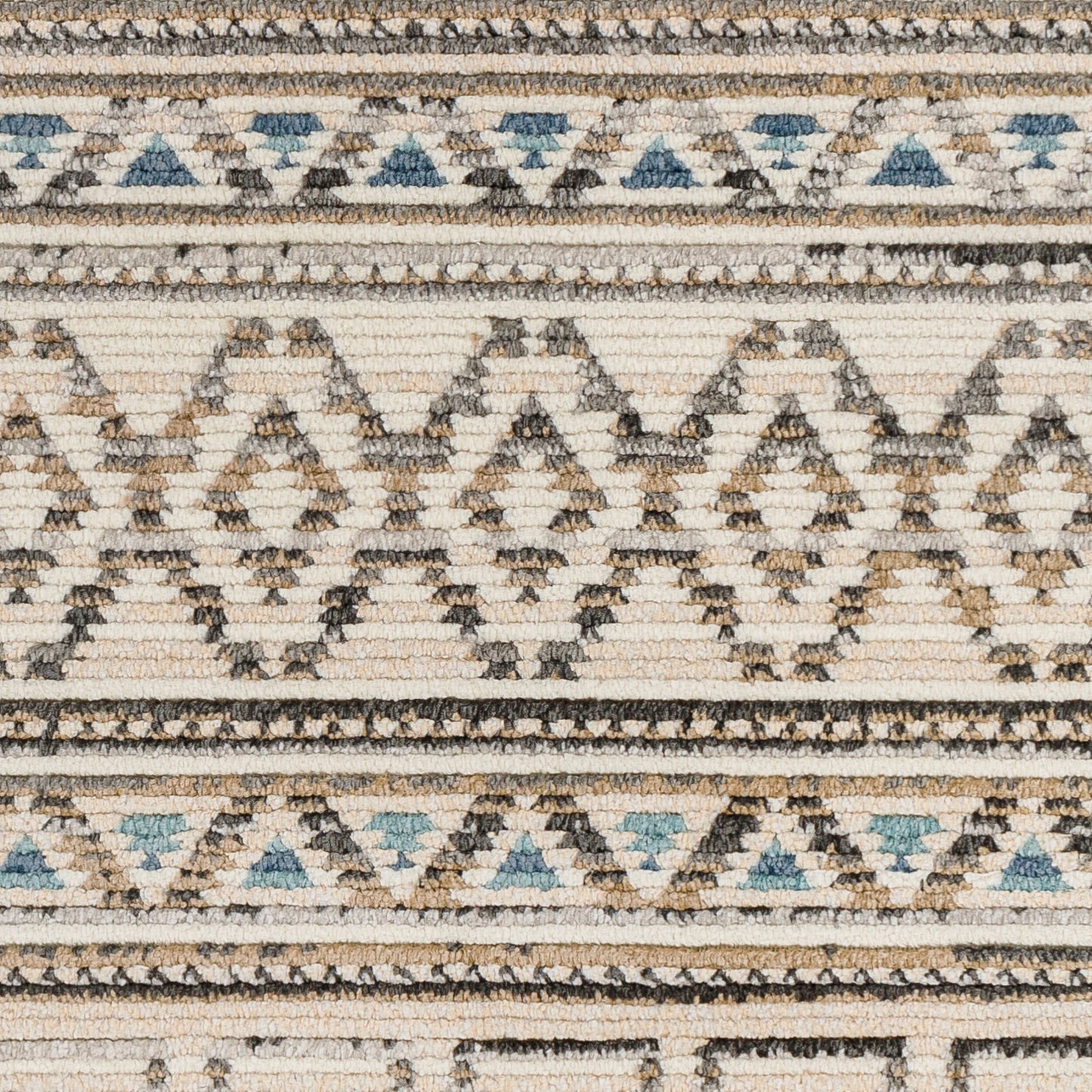 Alfombra decorativa tejida a máquina Calico CAC-2301 de 2' x 3'