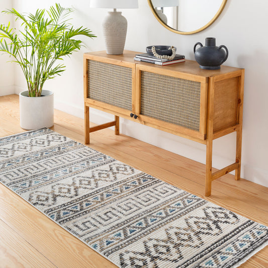 Calico CAC-2301 7ft Runner Machine Woven Runner Rug