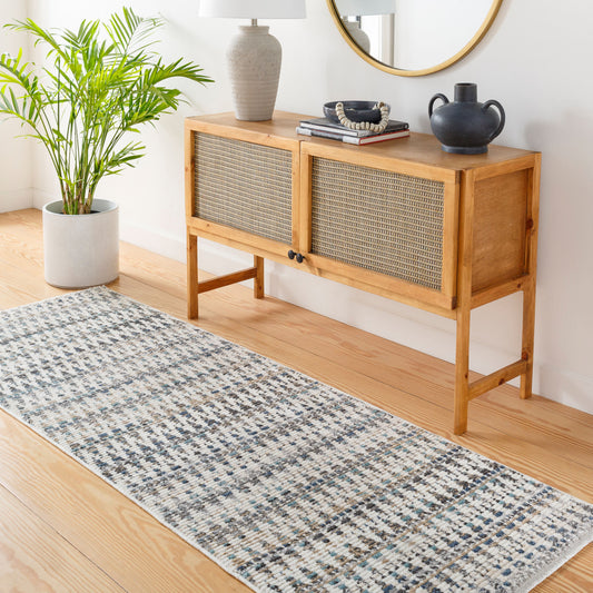 Calico CAC-2308 7ft Runner Machine Woven Runner Rug