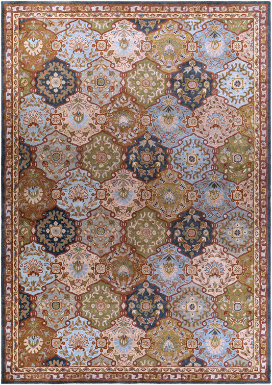 Caesar CAE-1032 9ft Square Handmade Wool Area Rug