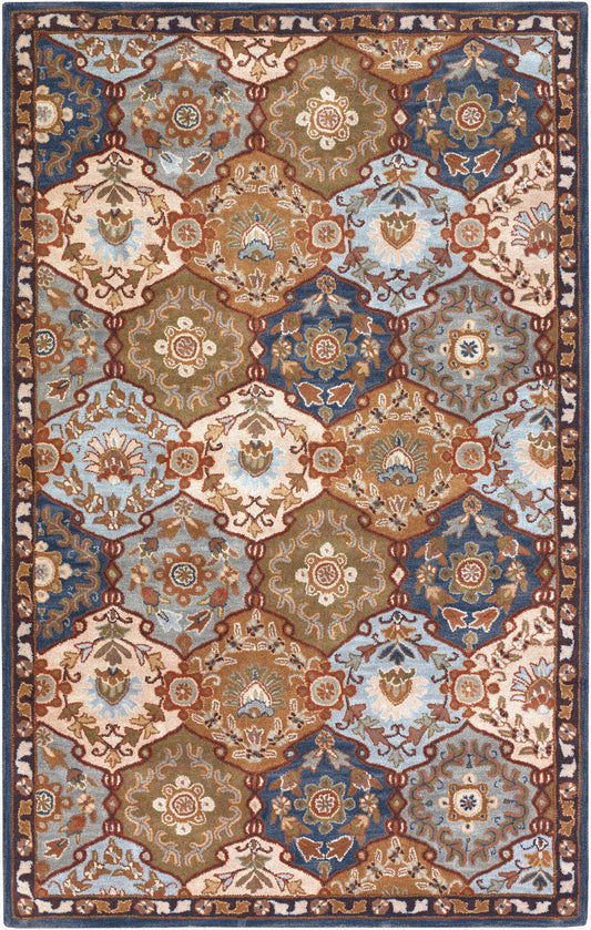 Alfombra decorativa de lana hecha a mano Caesar CAE-1032 de 2' x 3'