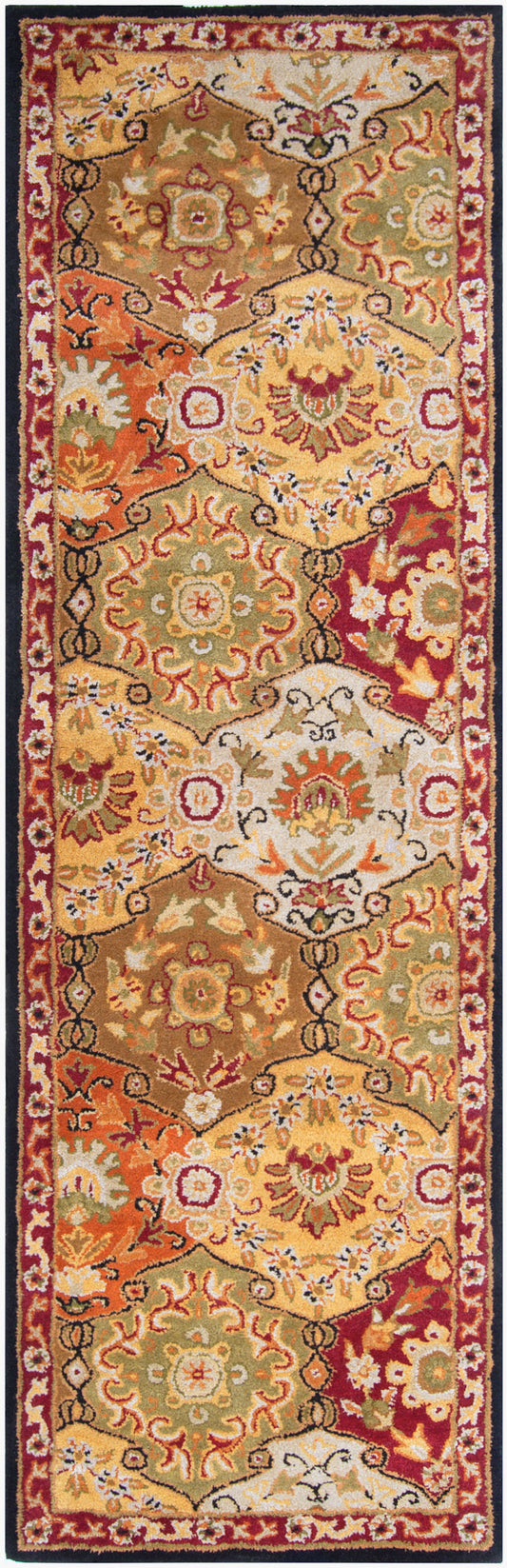 Caesar CAE-1034 12ft Runner Handmade Wool Runner Rug