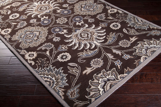 Alfombra decorativa de lana hecha a mano, redonda, de 1,2 m, Caesar CAE-1063